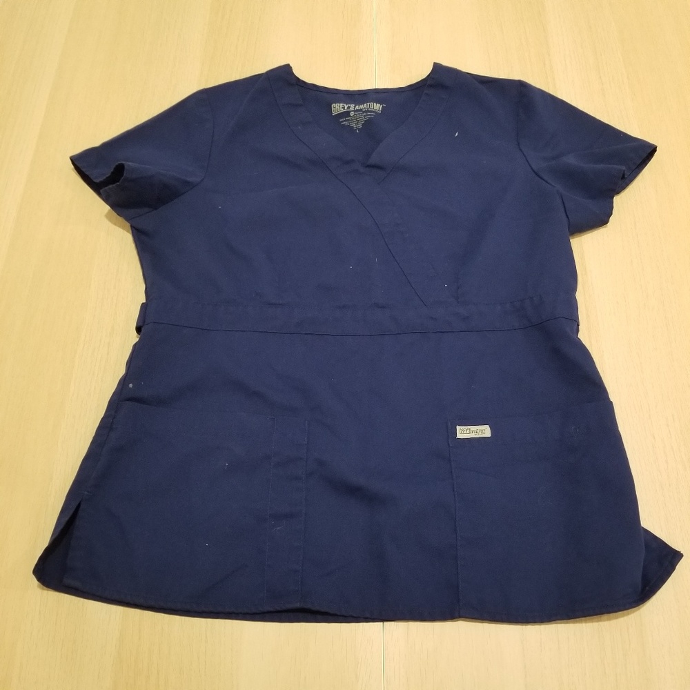 GREY'S ANATOMY V NECK SHORT SLEEVE SCRUB TOPS WORK